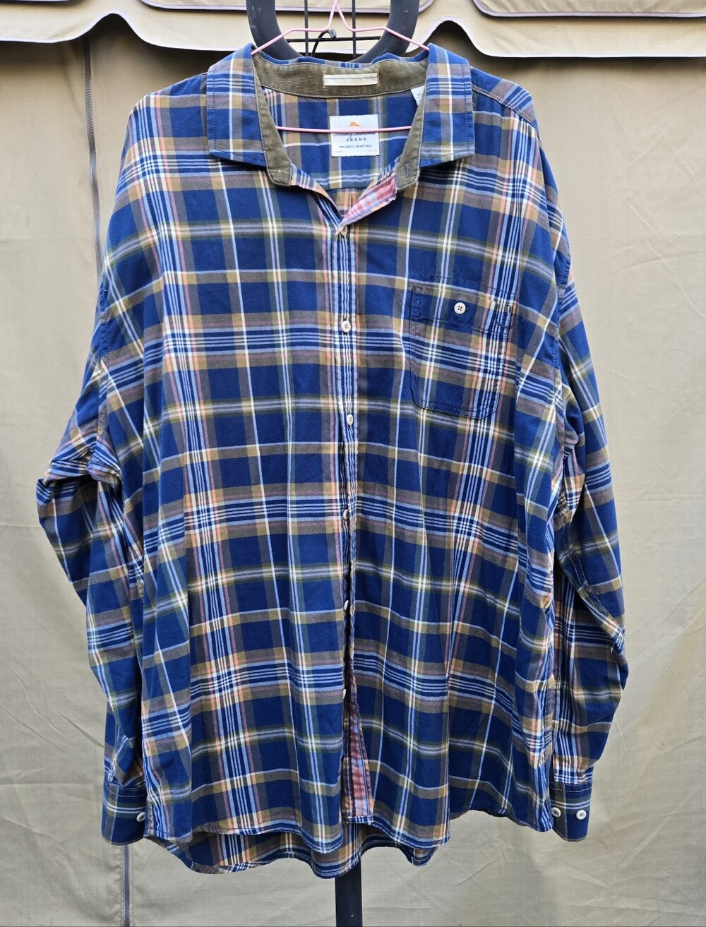 Tommy Bahama Jeans Plaid Long Sleeve Shirt 3XL